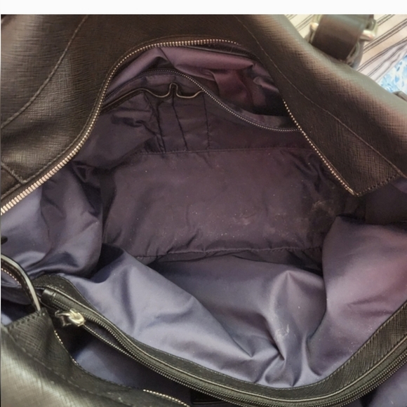 Tumi  Oversized Black Leather Tote Bag - Picture 8 of 10